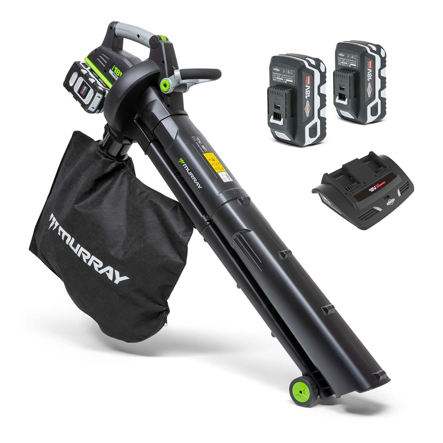Rechargeable leaf store blower vacuum